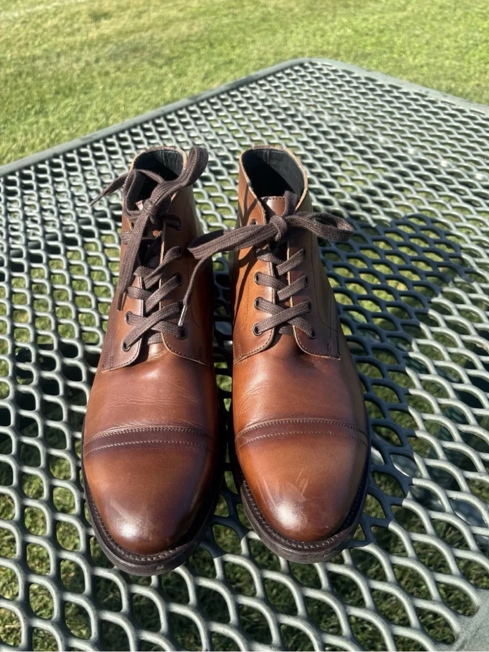 Thursday Boot Company Cadet Walnut Leather Cap Toe Chukka Boots Men’s Size 10.5
